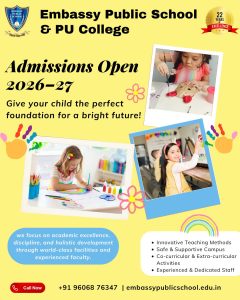 Nursery to Grade 10 Admission Open for 2026–27